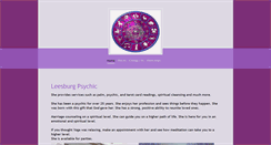 Desktop Screenshot of leesburgpsychic.com